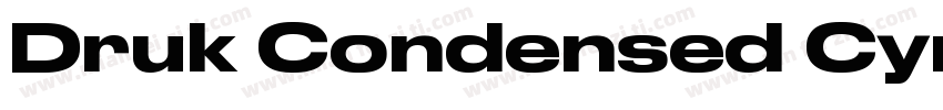 Druk Condensed Cyr字体转换